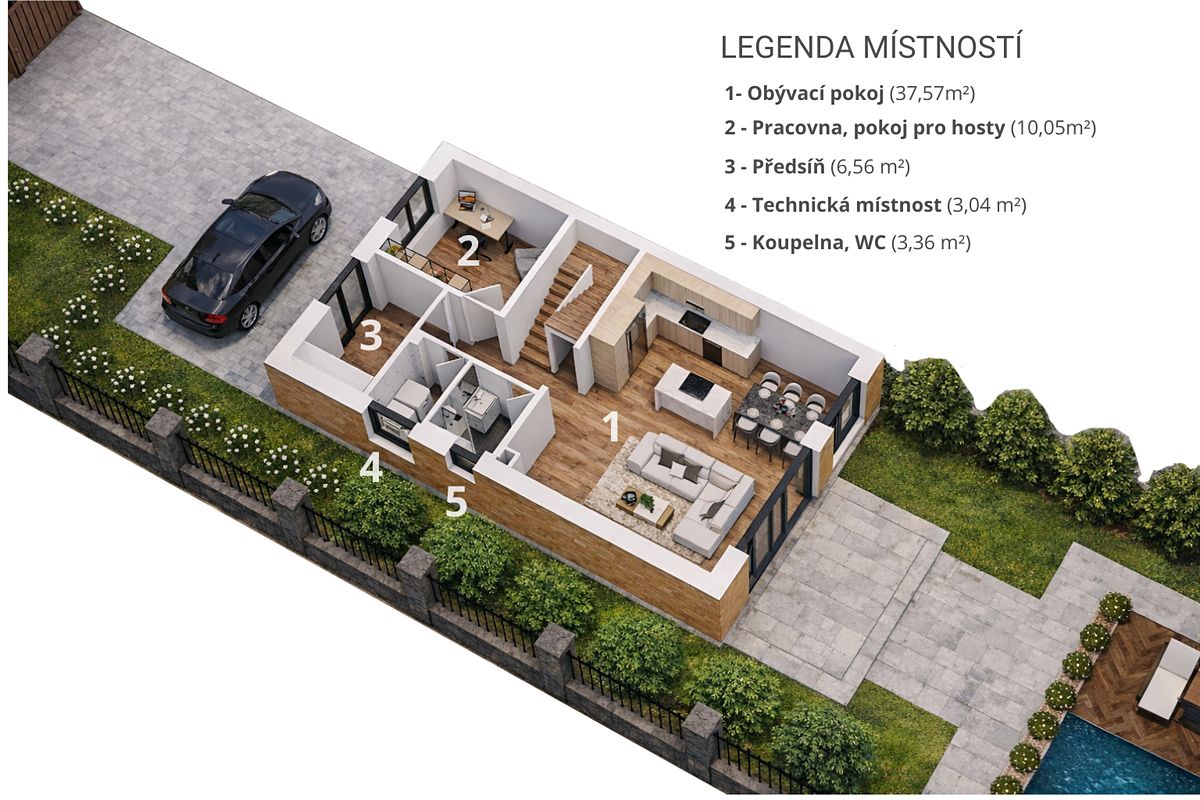 Prodej rodinného domu 139 m², pozemek 500 m² – fotografie 3