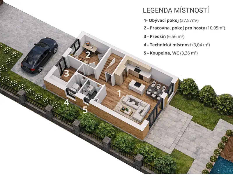 Prodej rodinného domu 139 m², pozemek 500 m², Roblín – náhled fotky 3