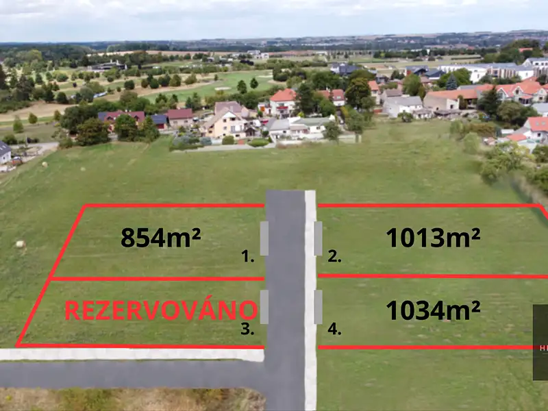 Prodej stavebního pozemku 854 m², Vysoký Újezd – náhled fotky 3