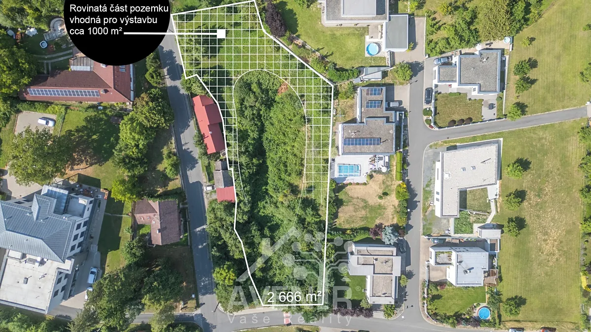 Prodej stavebního pozemku 2666 m²