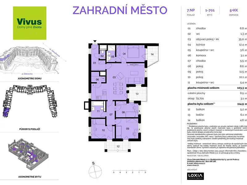 Prodej bytu 5+kk 115 m², Praha – náhled fotky 2