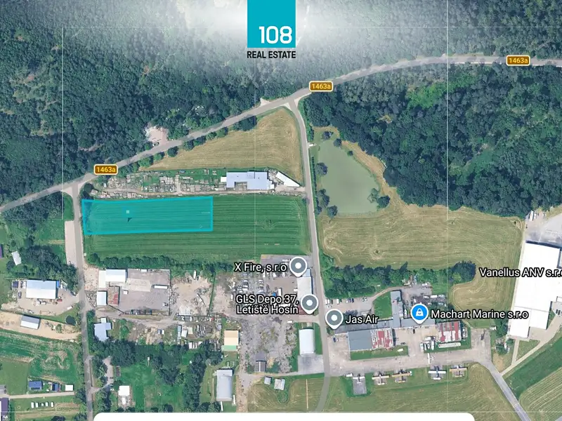 Prodej komerčního pozemku 4467 m², Hosín – náhled fotky 1