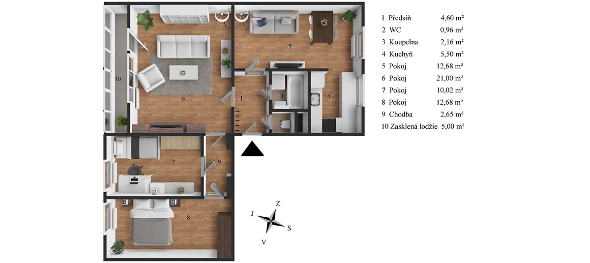 Prodej bytu 4+kk 73 m² – fotografie 2