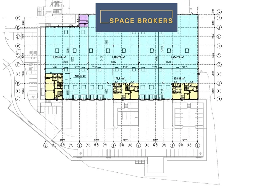 Pronájem skladového prostoru 1100 m² – pohled 2
