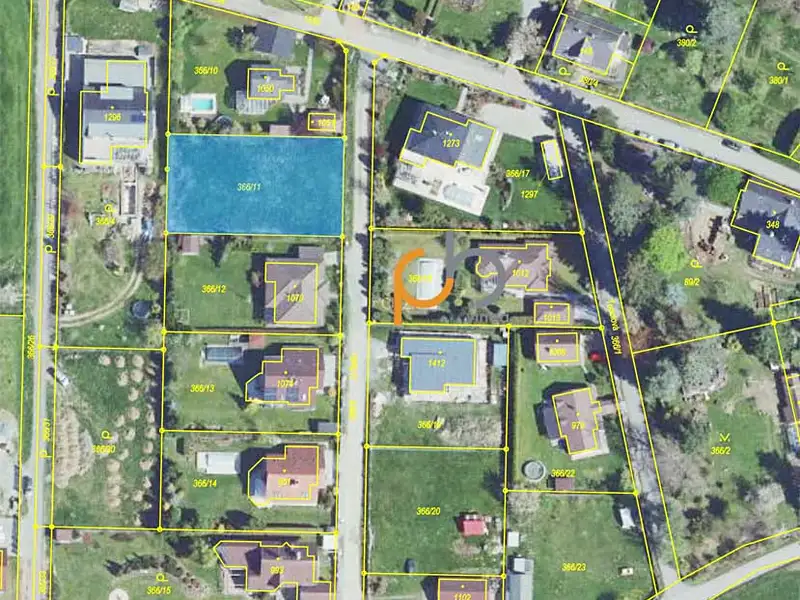Prodej stavebního pozemku 1027 m², Pyšely – náhled fotky 1
