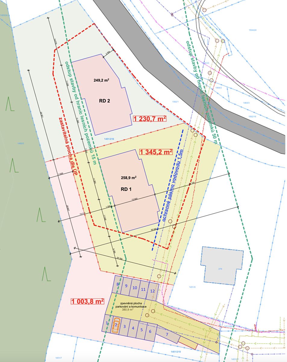 Prodej stavebního pozemku 1732 m² – fotografie 4