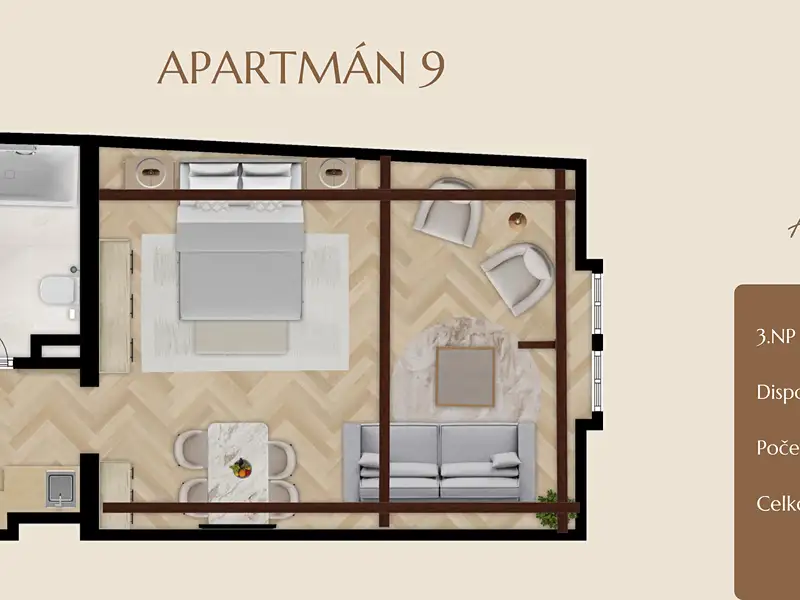 Prodej apartmánů 41 m², Telč – náhled fotky 2