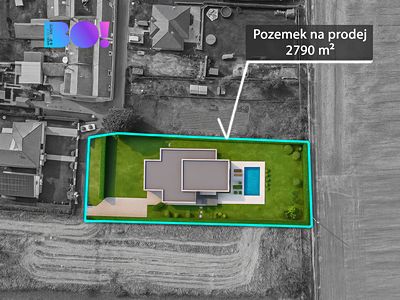 Prodej stavebního pozemku 2790 m²