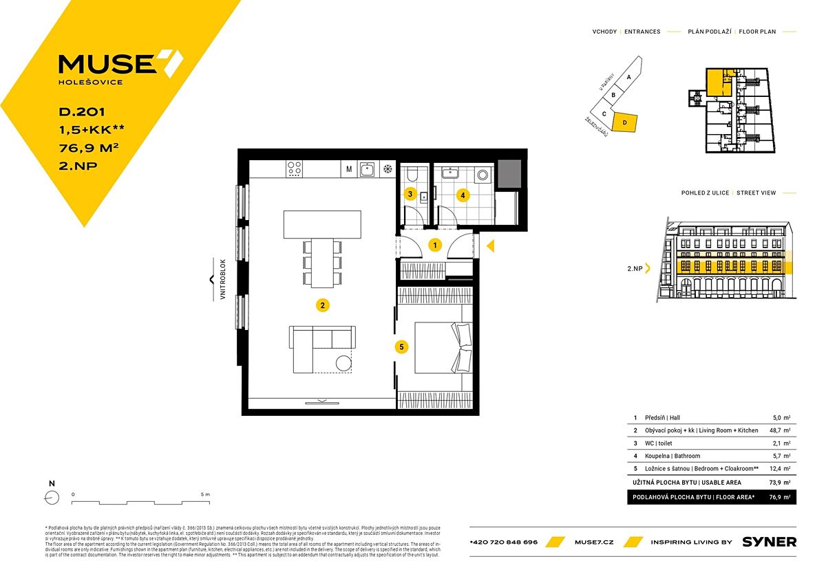 Prodej bytu 1+kk 77 m² – fotografie 2