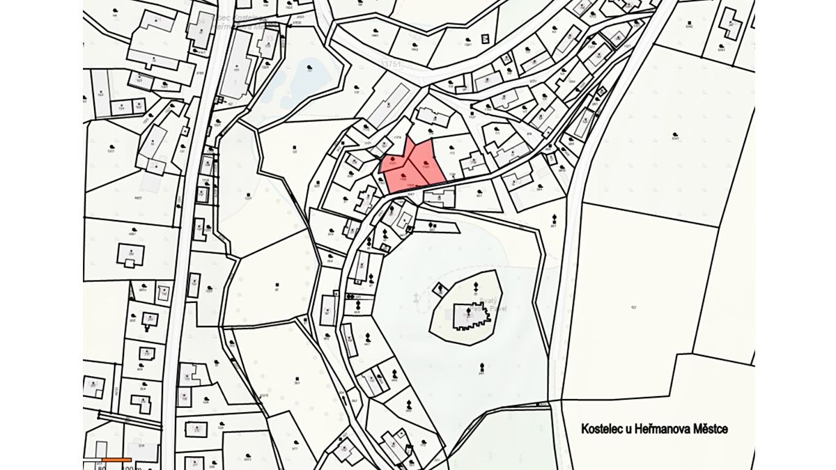 Prodej stavebního pozemku 1054 m²