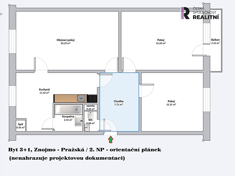 Wohnung 3+1 zum Kauf, 76 m² (19 von 19)