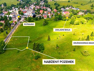 Prodej stavebního pozemku 1480 m²
