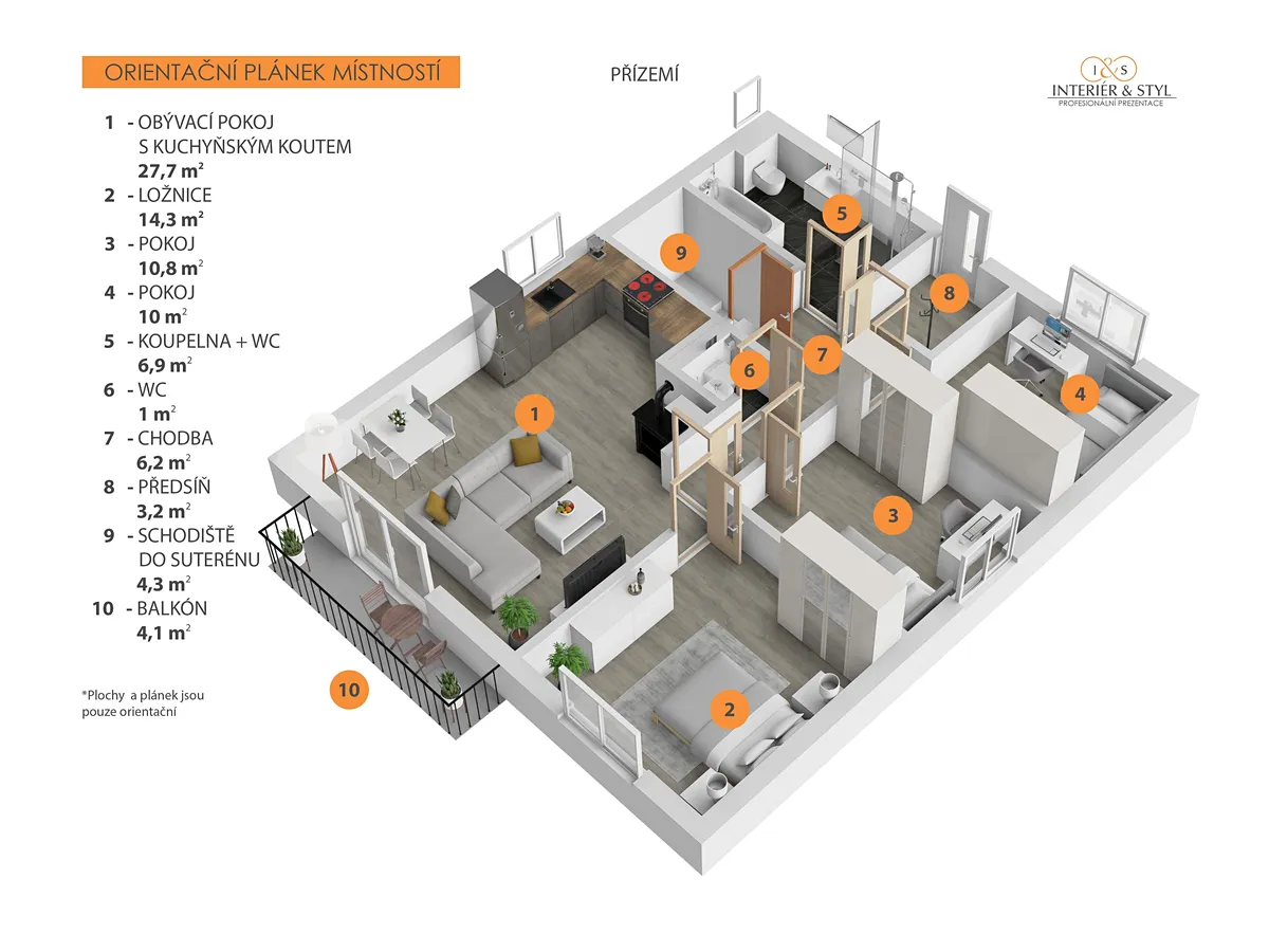 Prodej rodinného domu 162 m², pozemek 522 m² – pohled 2