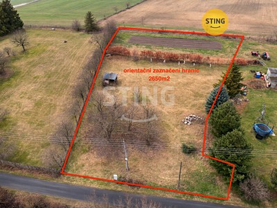 Prodej  stavebního pozemku 2 650 m²