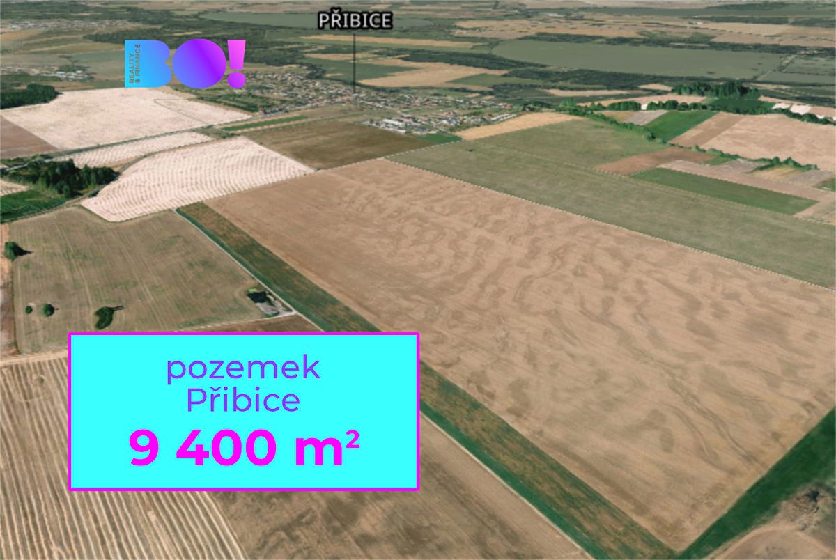 Prodej pole 9400 m², Přibice – fotka 1 z 3
