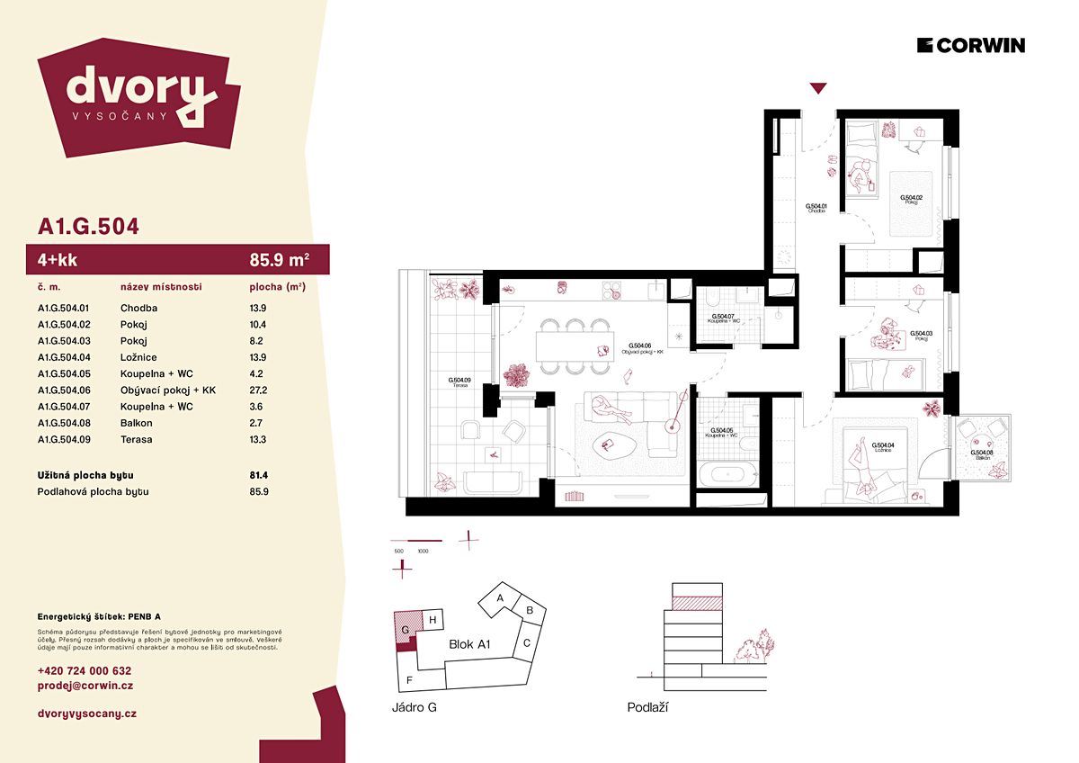 Prodej bytu 4+kk 86 m² – fotografie 2