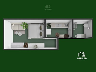 Pronájem bytu 1+1 38 m²