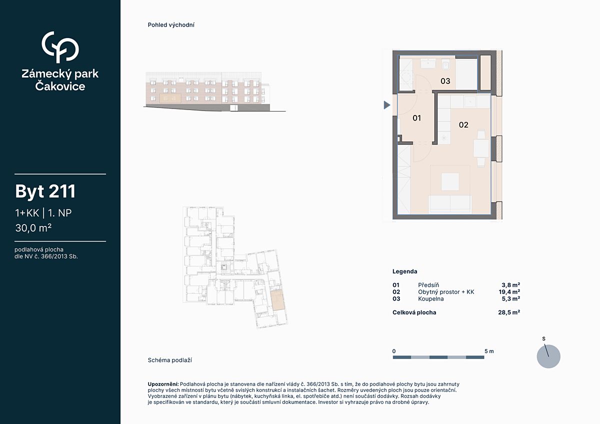 Prodej bytu 1+kk 30 m² – fotografie 2