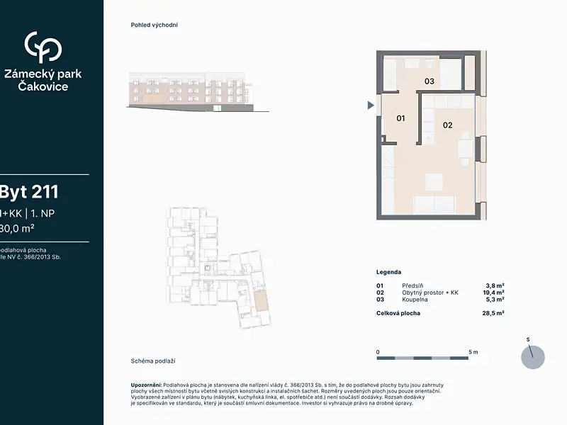Prodej bytu 1+kk 30 m², Praha – náhled fotky 2