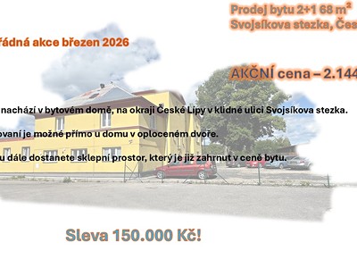 Prodej bytu 2+1 68 m²