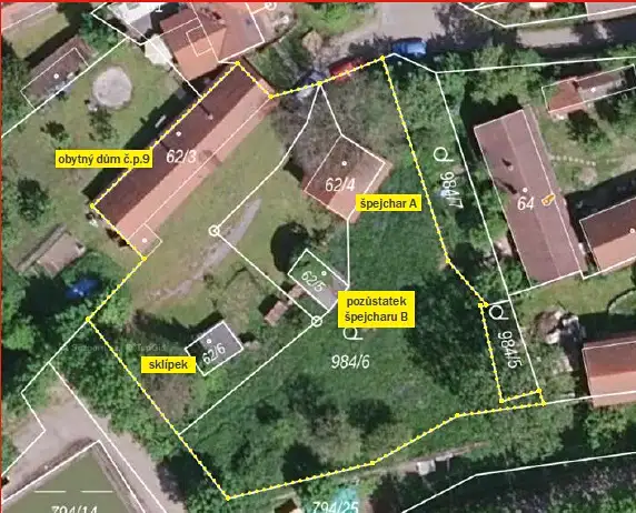 Prodej stavebního pozemku 1836 m², Kaliště – náhled fotky 2