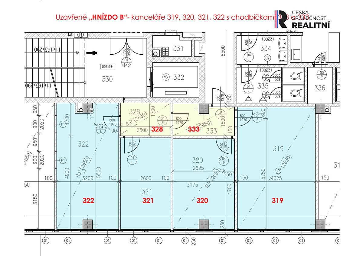 Pronájem kanceláře 82 m²