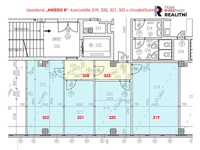 Pronájem kanceláře 82 m²