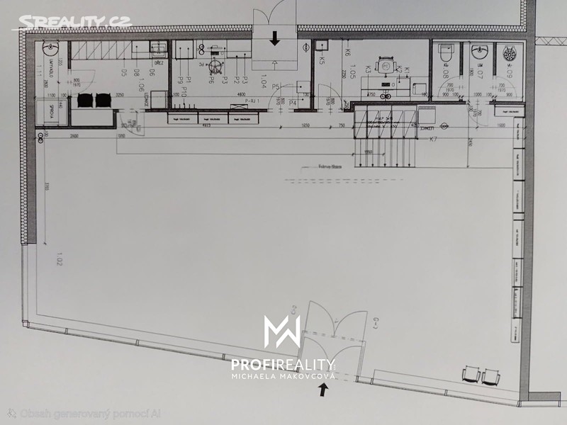 Pronájem obchodního prostoru 168 m² – další