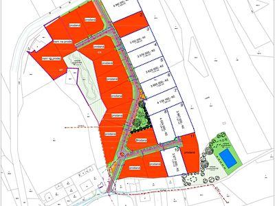 Prodej stavebního pozemku 1196 m²