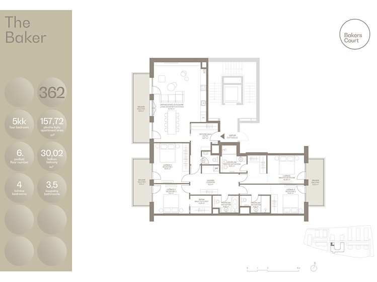 Квартира 5+kk на продаж, 157 м² (21 з 21)