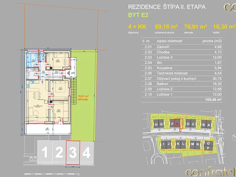 Prodej bytu 4+kk 89 m², Zlín – náhled fotky 3