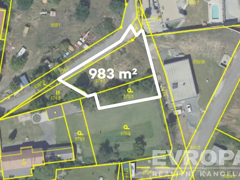 Prodej stavebního pozemku 983 m², Křečhoř – náhled fotky 2