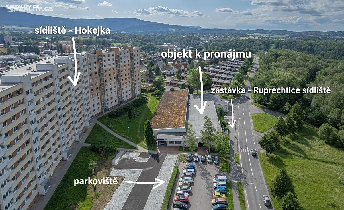 Pronájem obchodního prostoru 685 m², Liberec