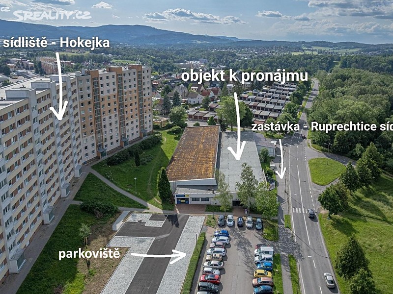 Pronájem obchodního prostoru 685 m², Liberec