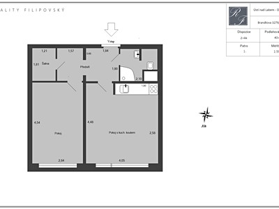 Pronájem bytu 2+kk 43 m² — photo 5