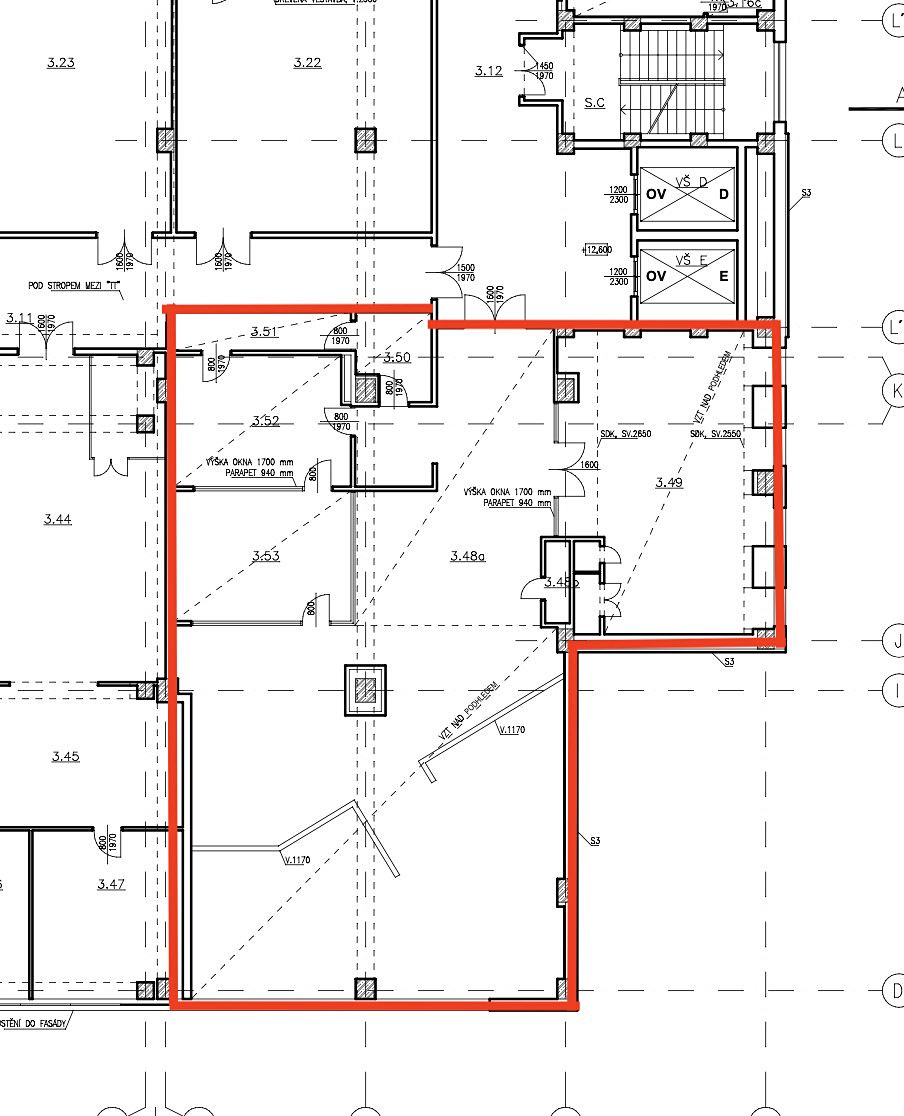 Pronájem kanceláře 279 m² – fotografie 3