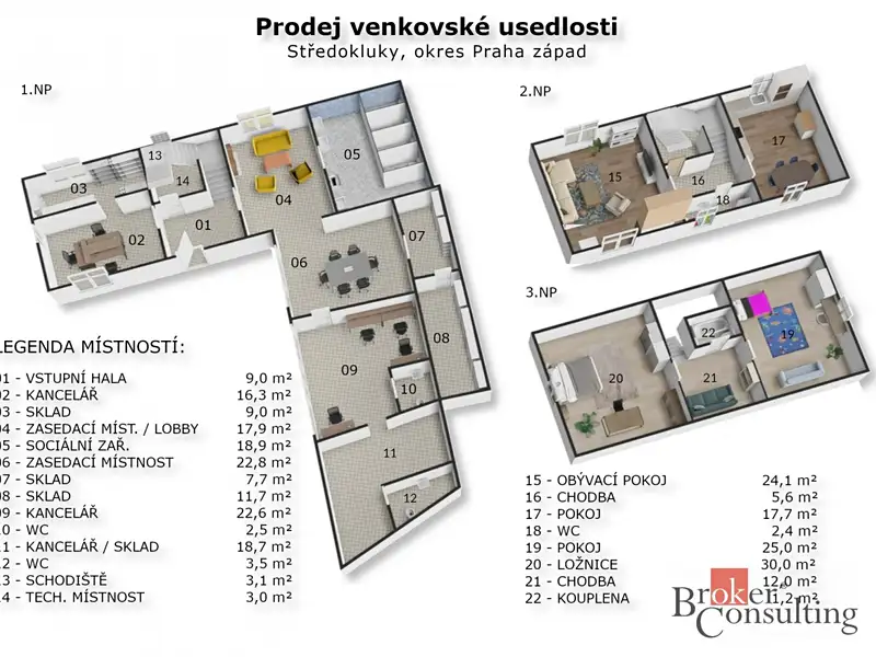 Prodej rodinného domu 579 m², pozemek 1059 m², Středokluky – náhled fotky 3