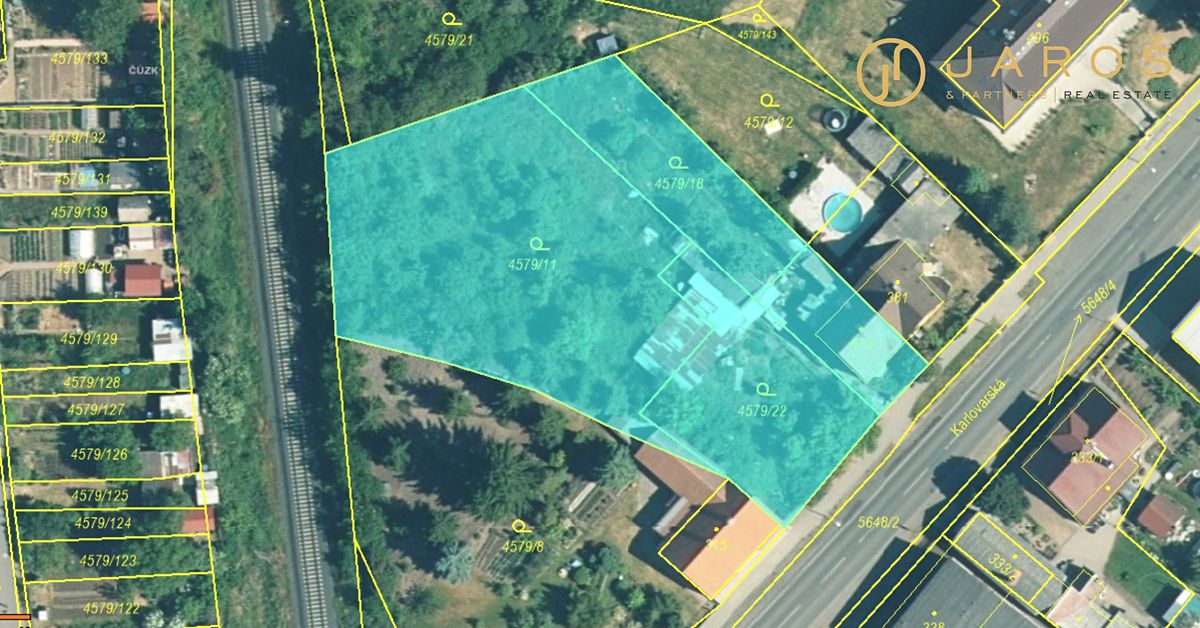 Prodej stavebního pozemku 1678 m² – fotografie 3
