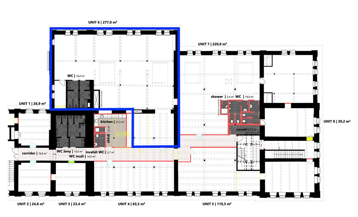 Pronájem kanceláře 306 m² – fotografie 3