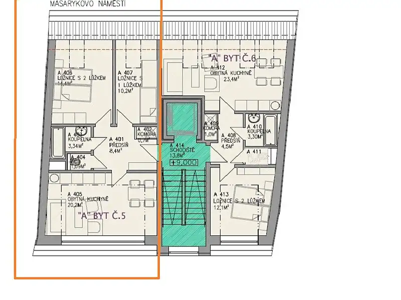 Prodej bytu 3+kk 59 m², Bystřice nad Pernštejnem – náhled fotky 2