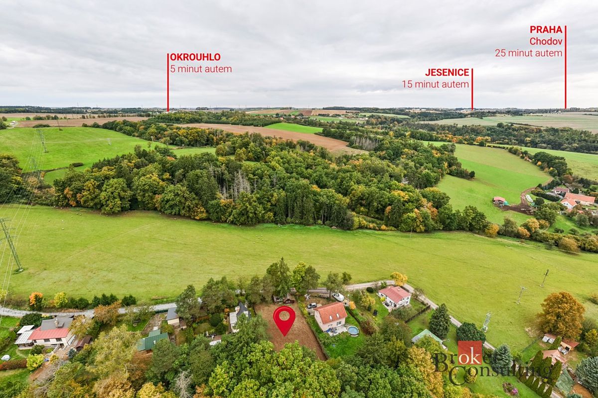 Prodej stavebního pozemku 783 m², Okrouhlo – fotka 1 z 3