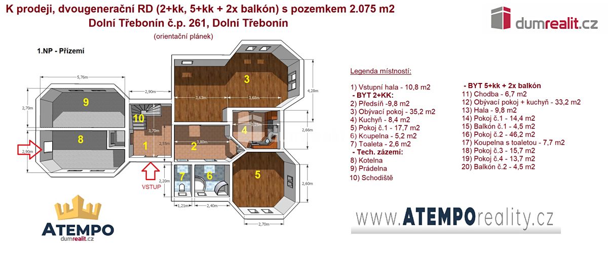 Prodej rodinného domu 253 m², pozemek 2075 m² – fotografie 2