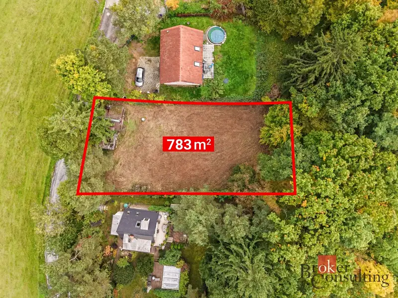 Prodej stavebního pozemku 783 m², Okrouhlo – náhled fotky 2