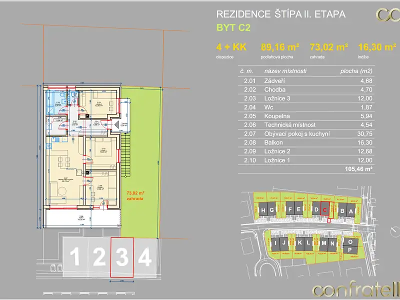 Prodej bytu 4+kk 89 m², Zlín – náhled fotky 2