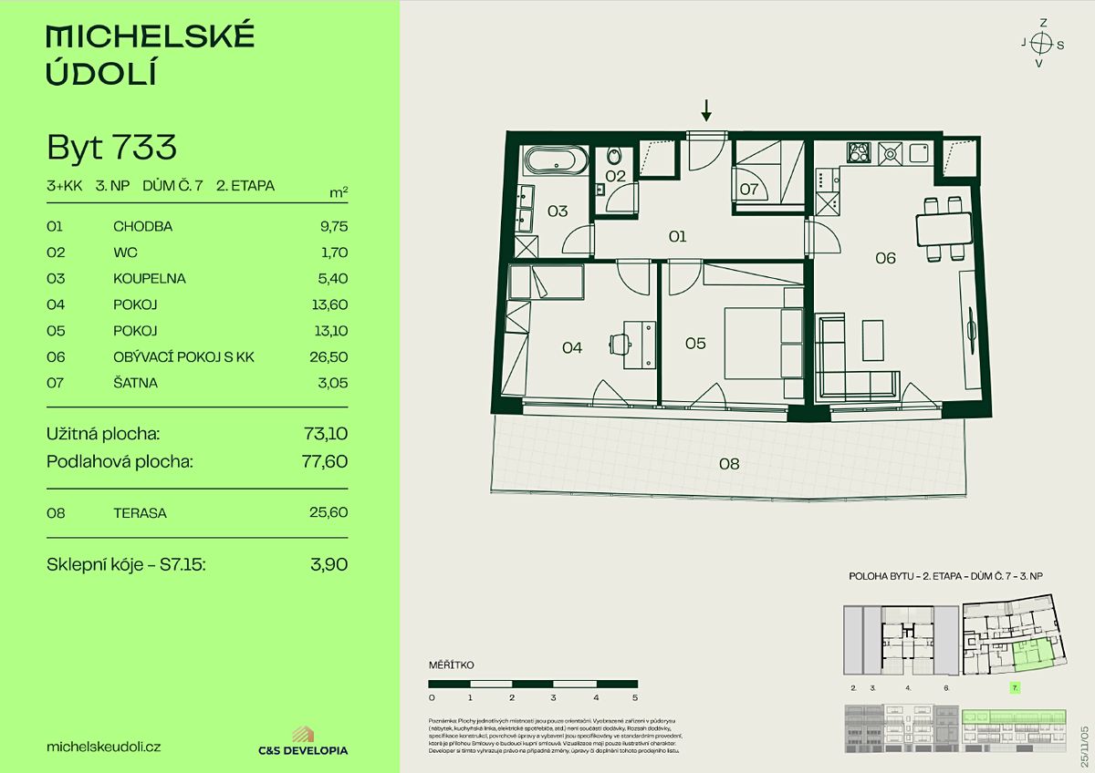 Prodej bytu 3+kk 73 m² – fotografie 4