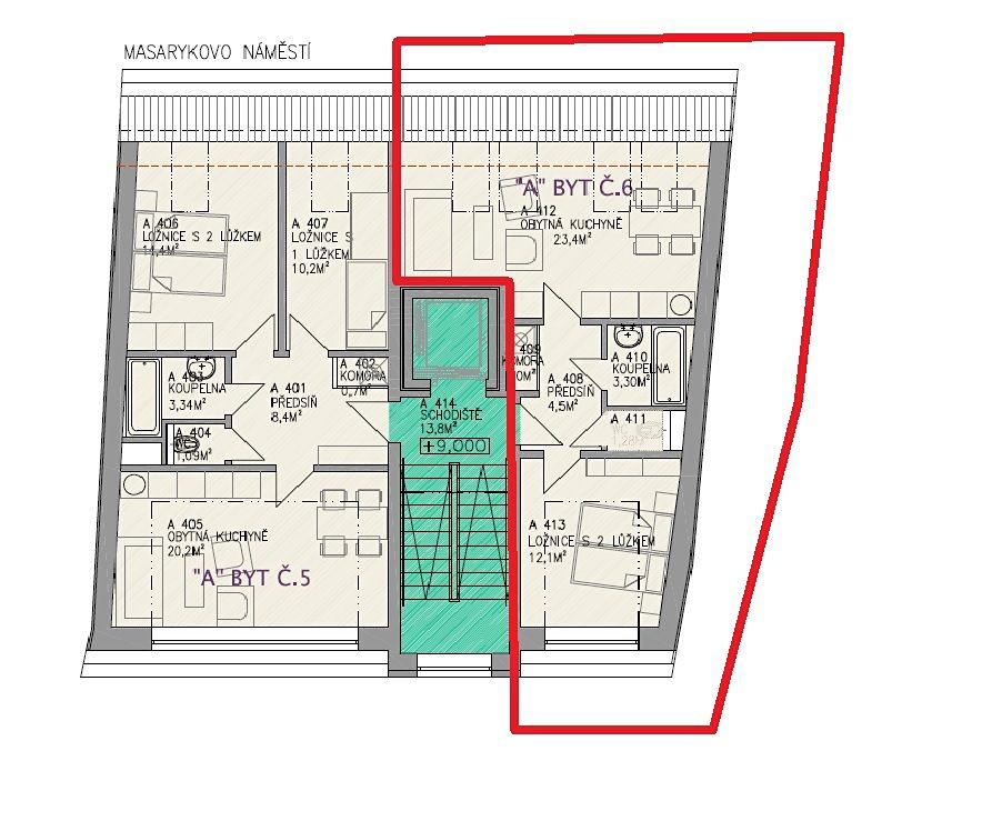 Prodej bytu 2+kk 46 m² – fotografie 2