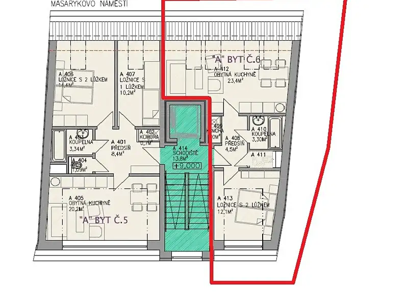 Prodej bytu 2+kk 46 m², Bystřice nad Pernštejnem – náhled fotky 2