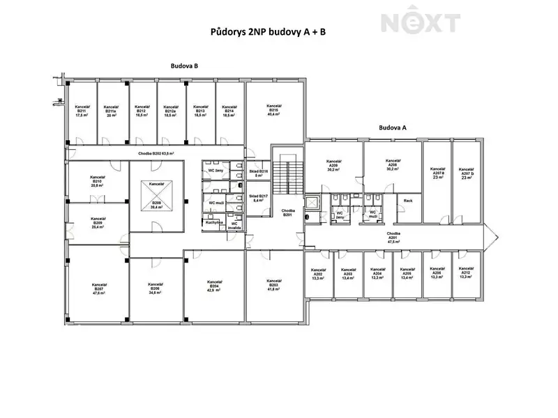 Pronájem kanceláře 13 m², Praha – náhled fotky 3