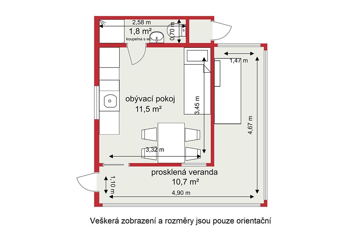 Prodej chaty 25 m², pozemek 209 m² – fotografie 4