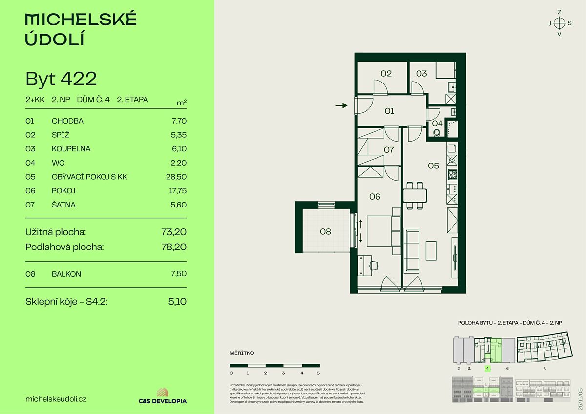 Prodej bytu 2+kk 78 m² – fotografie 4